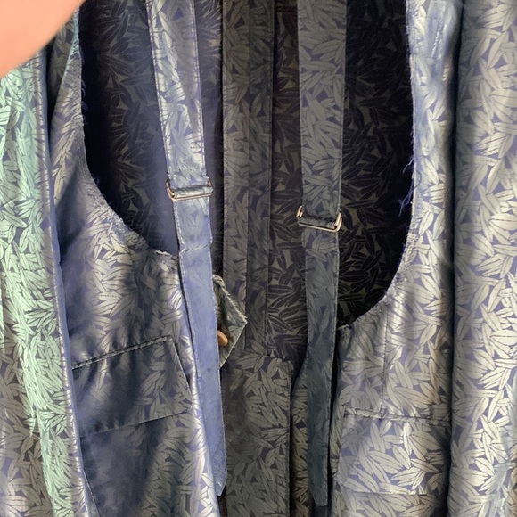 NWT homme plus cut & slash front with straps feather print jacket - Picture 6 of 13